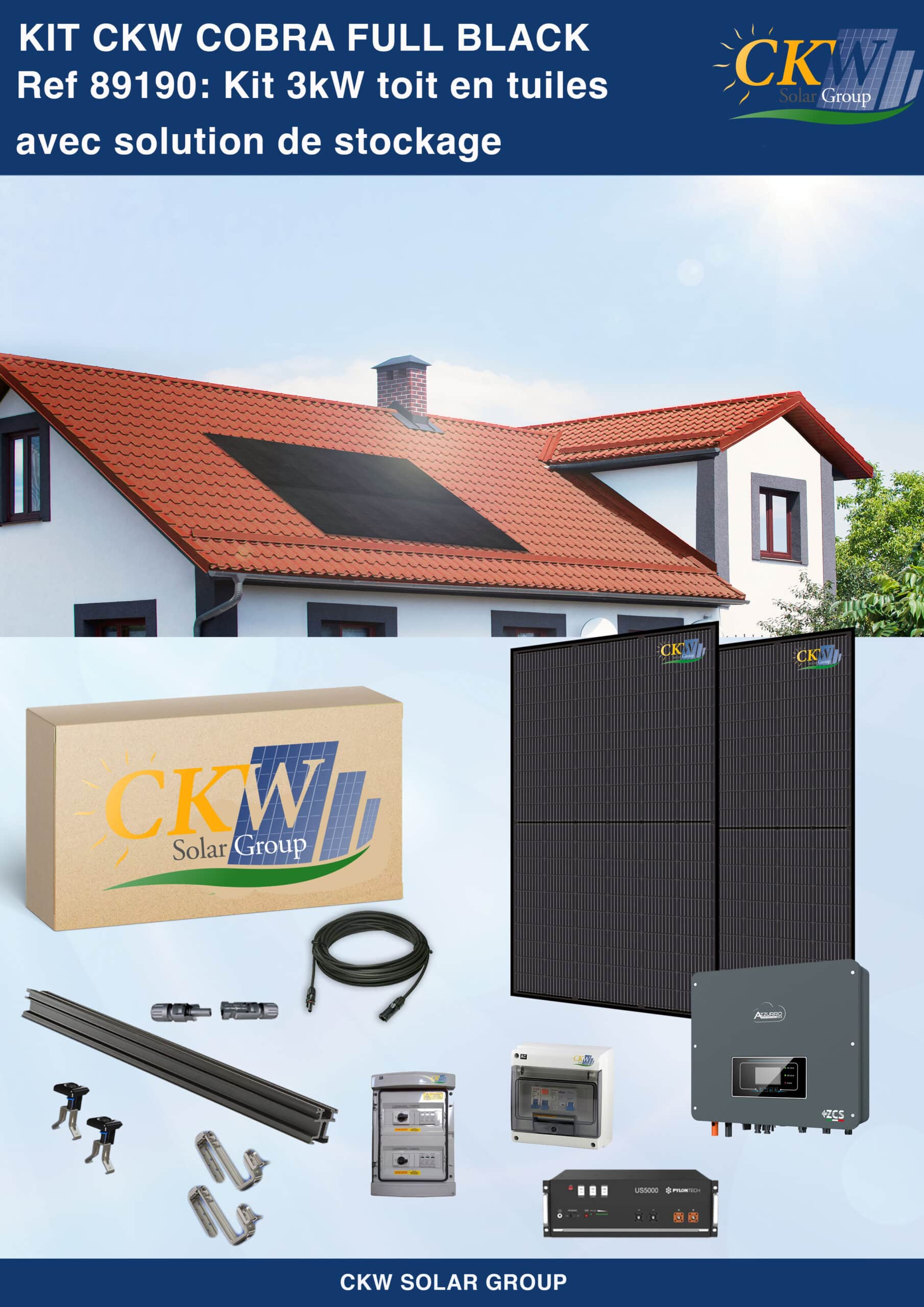 Kit Cobra Kw Batterie Tuile Ref Ckw Solar Group