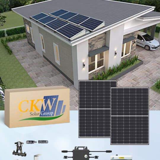 Kit solaire 3kWc micro onduleur toit plat - ref 89076