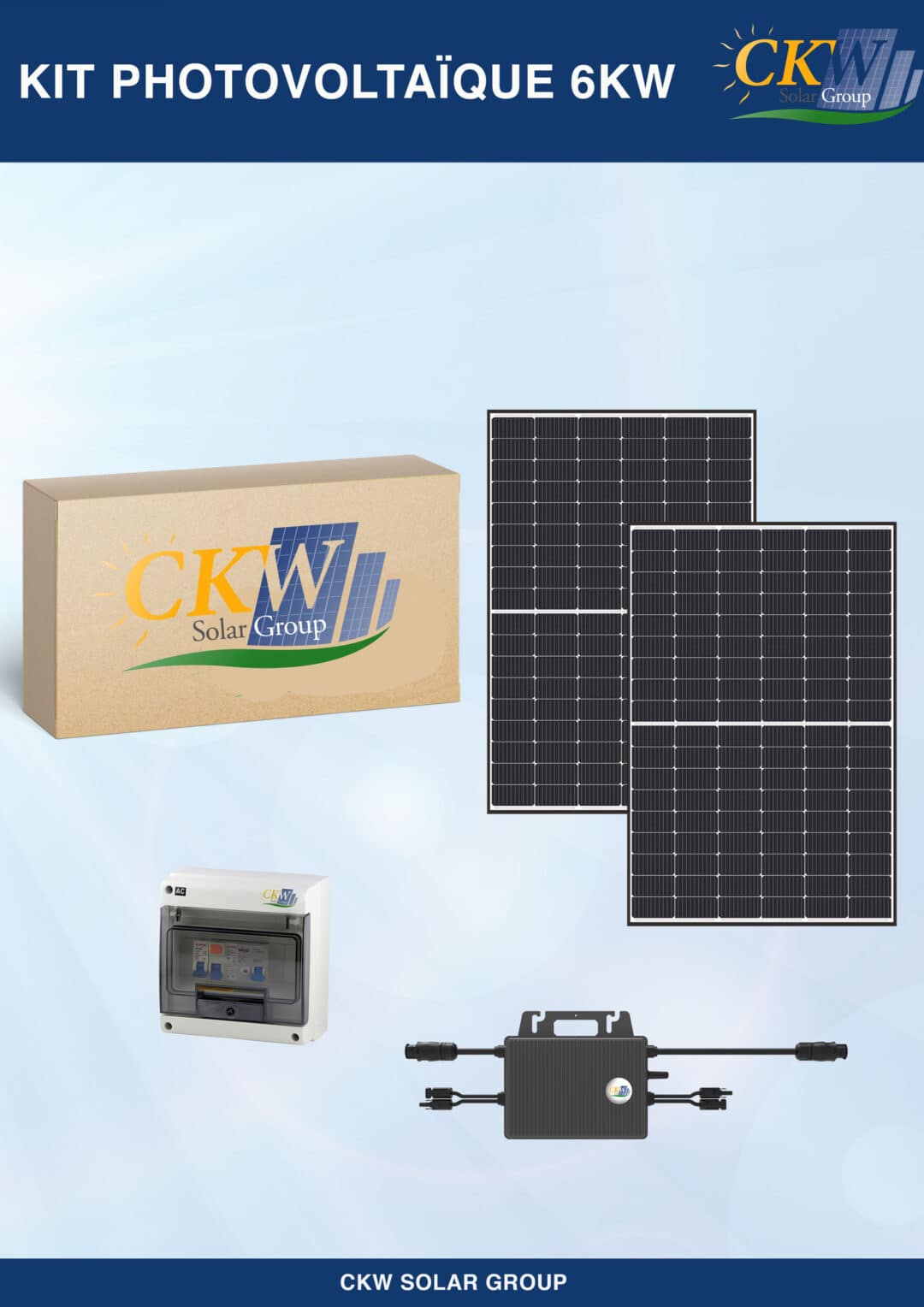 Kit solaire 6kWc micro onduleur sans fixation - ref 89073