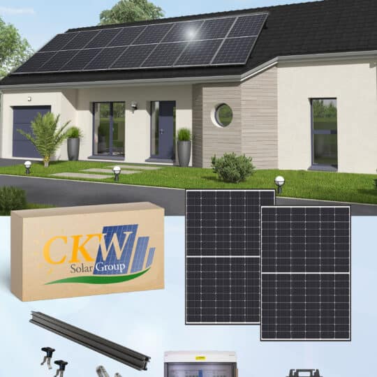 Kit solaire 6kW triphasé micro onduleur toit tuiles - ref 89070