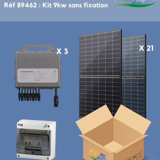 CKW Trading BV 89073, Kit Solaire 6KW-8 micro-onduleur 800W-16 panneaux  375W-no fixation-Coffret AC
